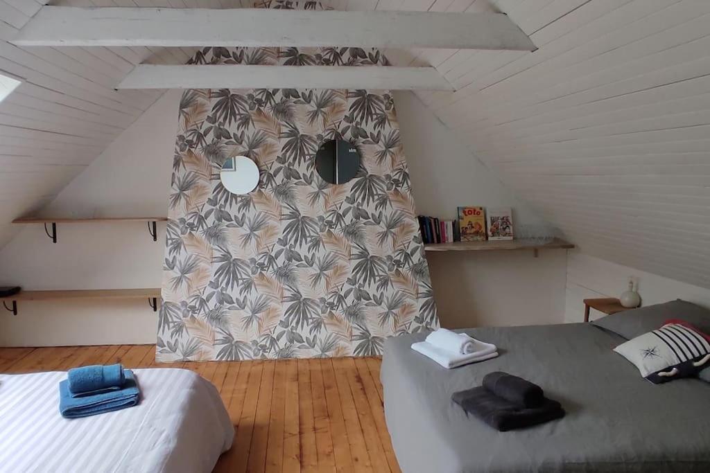 Maison De Pecheur Bord De Mer Bois Et Pierre 6-8 Pers Plobannalec-Lesconil Luaran gambar