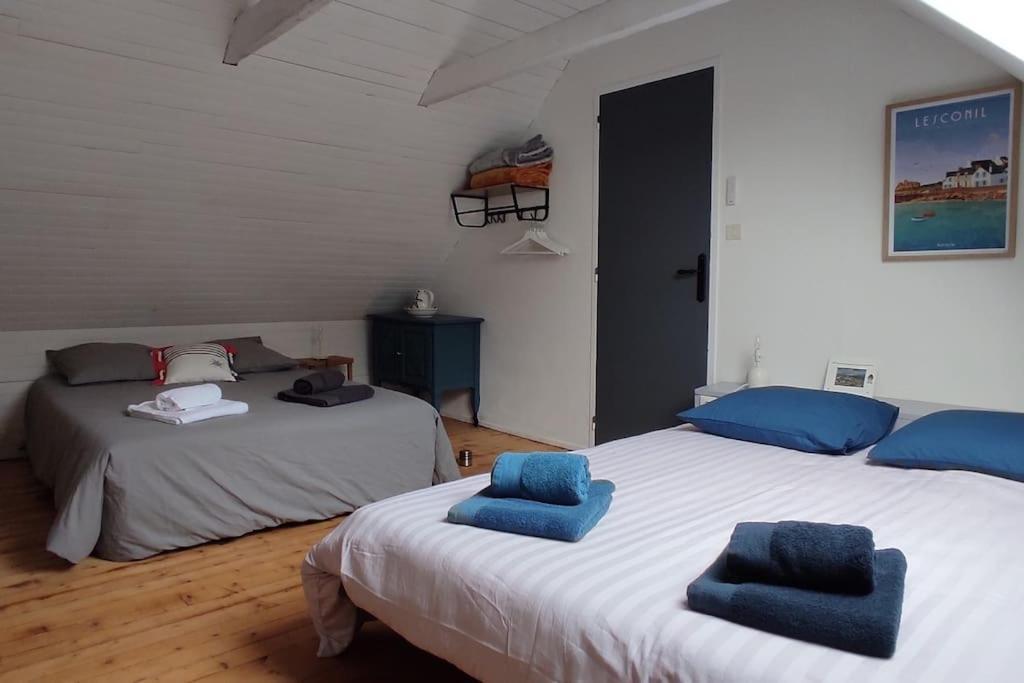 Maison De Pecheur Bord De Mer Bois Et Pierre 6-8 Pers Plobannalec-Lesconil Luaran gambar